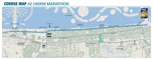 Dubai Marathon 2017 course map