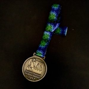 2017 Dubai Marathon finisher medal